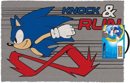 Sonic The Hedgehog - Knock and Run Doormat - 40 x 60 cm