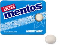 Mentos Gum Mighty Mint - Kauwgom - Blister - Suikervrij - 12 stuks