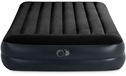 Intex Pillow Rest Raised Airbed - Double - Blue - Built-in Pump