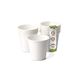 GREENBOX Organische papieren bekers, wegwerpservies, drinkbekers, papieren bekers, composteerbare en biologisch afbreekbare bekers, witte, onbedrukte milieuvriendelijke koffiemok, 50 stuks, 150 ml