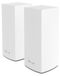 Merkloos Linksys Velop MX8400 tri-band Mesh WiFi 6-systeem (AX4200) WLAN-router, repeater, extender tot 525 m2 dekking en 3,5 keer zo snel voor meer dan 80 apparaten - 2-pack, wit