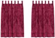 vidaXL Velvet Gordijnen 2 stuks Wijnrood 175 x 140 cm Fluweel