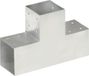 vidaXL - Paalverbinding - T-vorm - 101x101 mm - Gegalvaniseerd Metaal