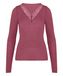 Hunkemöller super soft Kant V-Neck shirt met Cashmere Roze