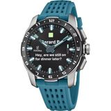 Festina F23305/5 Polshorloge Hybride Heren Blauw Saffierglas Siliconen Band Titanium Kast