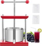 Vevor Fruitwijnpers Handmatige pers Wijnmaken 3L RVS Appelpers