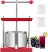 Vevor Fruitwijnpers Handmatige pers Wijnmaken 3L RVS Appelpers