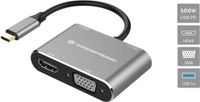 Conceptronic DONN16G 4-in-1 USB 3.2 Gen 1 dockingstation