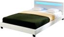 And OutdoorMatch Lit Robert - avec éclairage LED - Sommier - 160x200 cm - Blanc