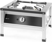 HENDI XL gaskookplaat – extra grote pandrager – roestvast staal – 10,8 kW – 580x650x400 mm