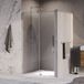 Brauer Stellar - Nisdeur - 2-Delig - Draaiend - Helder Glas - 100 x 200 cm - Omkeerbaar - incl. Glascoating - Chroom