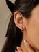Hey Happiness Medium Classic Band Oorringen Dames – 925 Zilver 18K Verguld - Subtiel en Slank - Goud