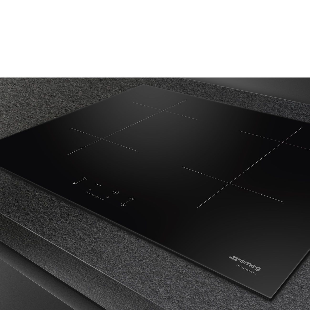 Smeg SIB2741D Inductiekookplaat Zwart 75 cm