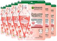 Garnier Tissuemasker 2 Millions Probiotics - 6 x 22 gr - Voordeelverpakking