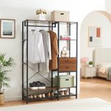 en.casa Kledingkast Larem open kast set van 3 totale lengte 288 cm set 2