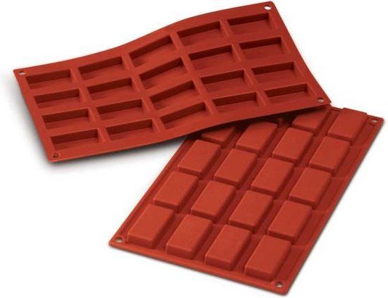 Silikomart SF025 Muffin Bakvorm - Rood - Siliconen - 1 Stuk