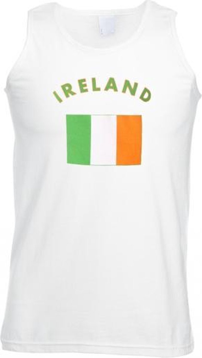 Shoppartners Witte heren tanktop Ierland XL