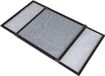 Unyqoos® moustiquaire pour fenêtres – Protection contre les insectes, 75x50 cm, extensible jusqu'à 142 cm, fibre de verre, noir, avec joint brosse
