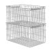 Ferm Living Panier Cala empilable 2 pièces Acier inoxydable, 36,2x26,2x20,2 cm
