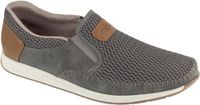 Rieker Heren Instappers met Stretchinzet, 11954-45, Grey Blue