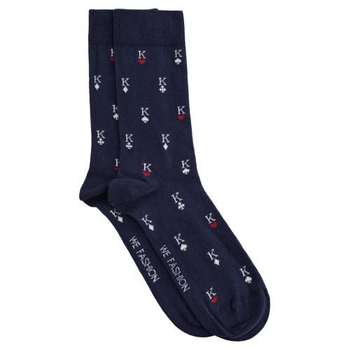 WE Fashion sokken donkerblauw