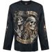 Spiral Pure Metal Long Sleeve Shirt - Black - M-XXL