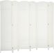 HOMCOM Paravent - Bois de pin - 240x1,6x170cm - Blanc