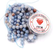 Fukugems Angelite A 8 mm perles avec cordon élastique pour la fabrication de bijoux
