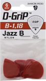 D-Grip Janicek D-Grip Jazz B Plectrum - 1.18 mm - 6-pack