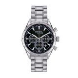 Breil JATO Herenhorloge Zilverkleurig Staal Zwart Analoog Quartz