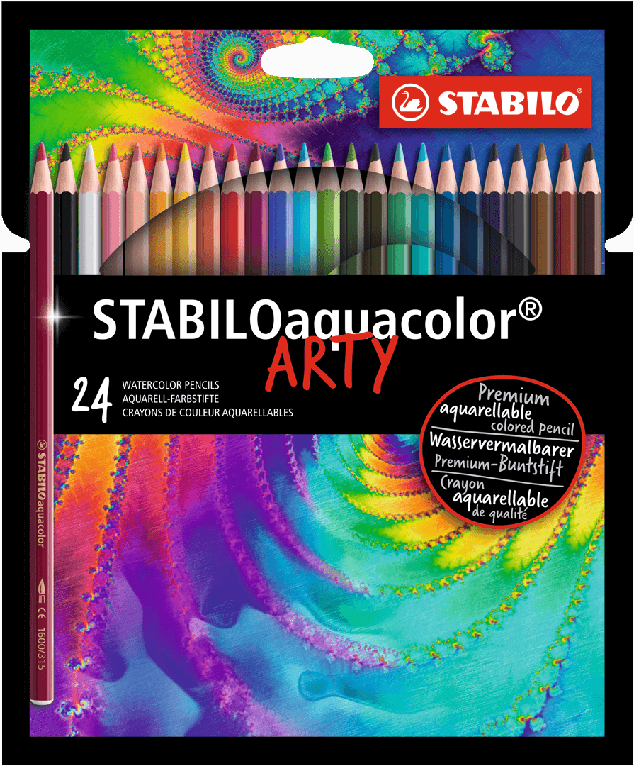 Stabilo aquacolor ARTY - Kleurpotloden - 24 stuks