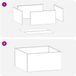vidaXL Plantenbak Wit 80 x 80 x 40 cm Koudgewalst Staal