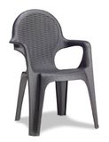 Scab Rudiano SAB347 fauteuil, gevlochten, monoblok, antraciet