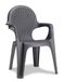 Scab Rudiano SAB347 fauteuil, gevlochten, monoblok, antraciet