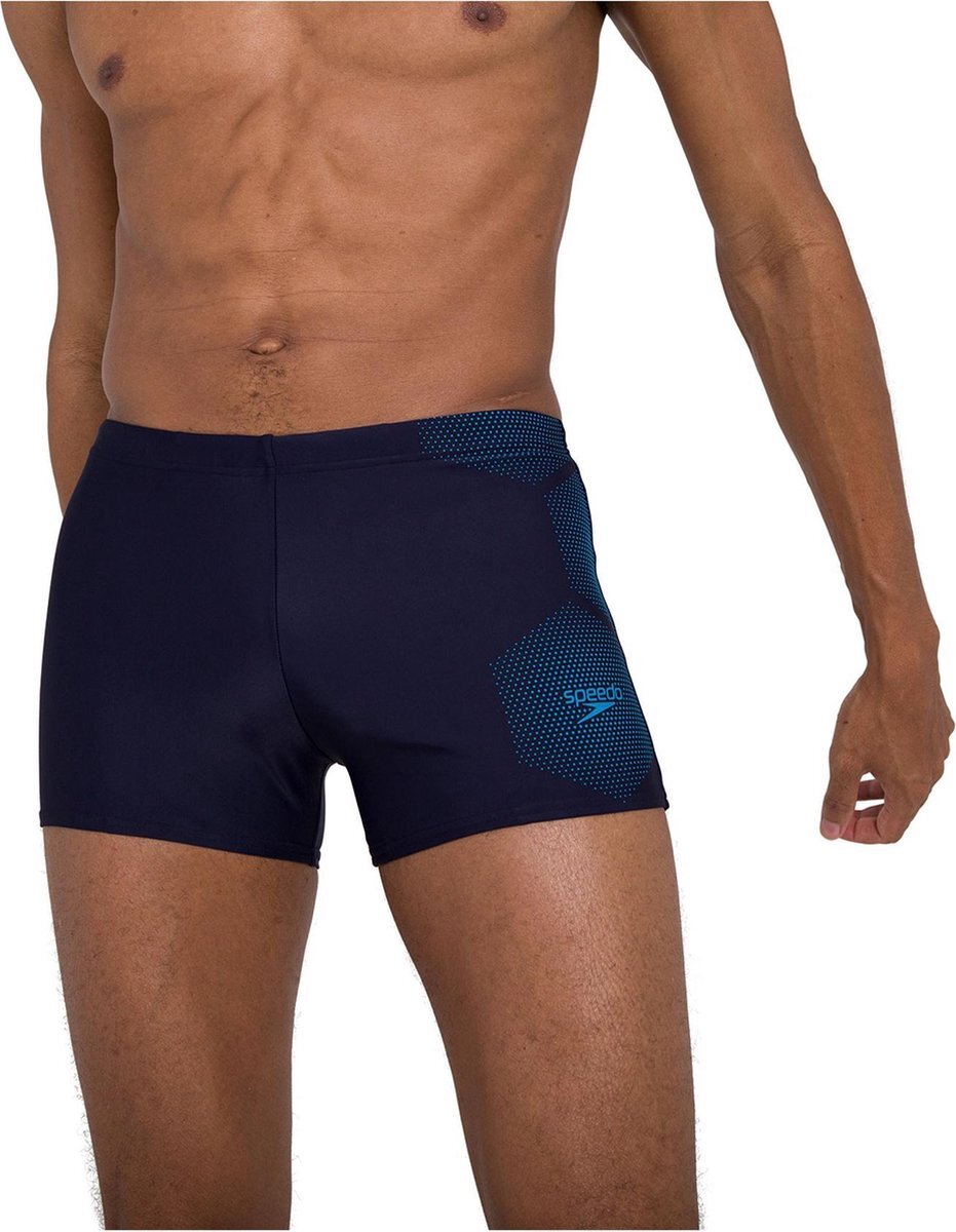 Speedo Tech Placement Aquashorts Heren, tech true navy/pool