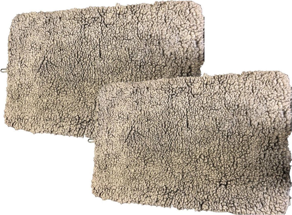 Adori Benchmat Sheepskin Grijs - Hondenbenchkussen - 2 x 106X69 cm