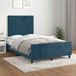 vidaXL Bedframe fluweel donkerblauw 120x190 cm