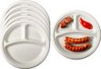 Pure - Disposable Tableware Pure BBQ / verjaardag wegwerp vakjes borden - 24x stuks - D23 cm - suikerriet - biologisch afbreekbaar