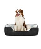 Lionto Hondenbed omkeerbaar, zacht & comfortabel 110x80 cm zwart/grijs