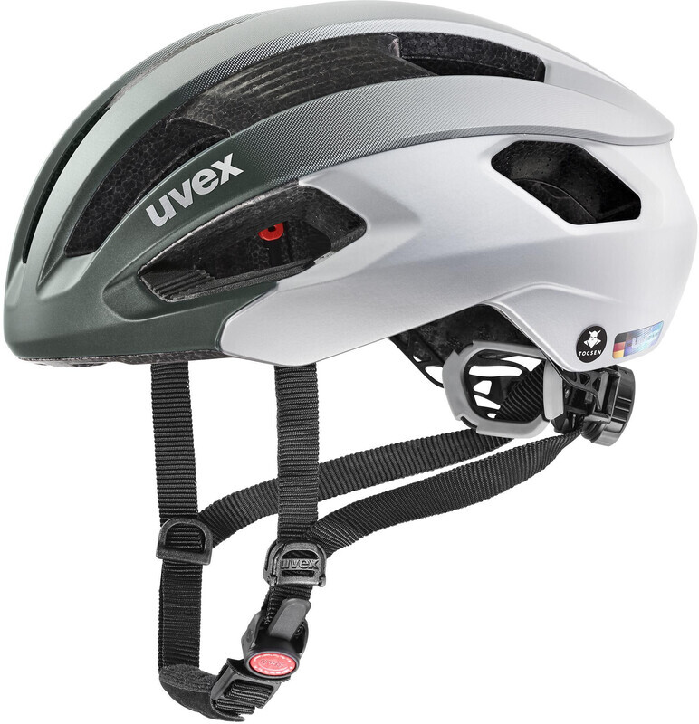 UVEX Rise CC Tocsen Helmet, groen/zilver