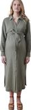 Vertbaudet Robe chemise longue en gaze de coton pour maternité et allaitement