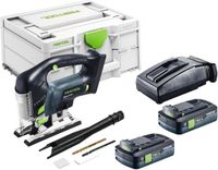 Festool PSBC 420 EB-Basic accu pendelzaag 18 V 120 mm borstelloos + 2x accu 4,0 Ah + oplader + Systainer