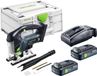 Festool PSBC 420 EB-Basic accu pendelzaag 18 V 120 mm borstelloos + 2x accu 4,0 Ah + oplader + Systainer