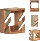 vidaXL Wandskateboardhouder 25x20x30 cm massief gerecycled hout