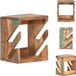 vidaXL Wandskateboardhouder 25x20x30 cm massief gerecycled hout