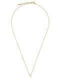 LUXENTER 18K Gouden Alfabet Ketting - Letter L