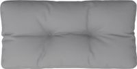vidaXL Palletkussen 80x40x12 cm stof grijs