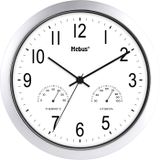 Mebus 06992 Wandklok Kwarts 25.5 cm x 25.5 cm x 25.5 cm Zilver