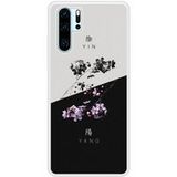 P30 Pro Yin et Yang bedrukt siliconen hoesje