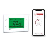 VEMER VE795800 TUO 4G - thermostaat 4G-LTE met gegevens-SIM inbegrepen, smart chronothermostaat met app, snelle configuratie met Bluetooth, wekelijkse programmering voor boiler, stroomvoorziening 230